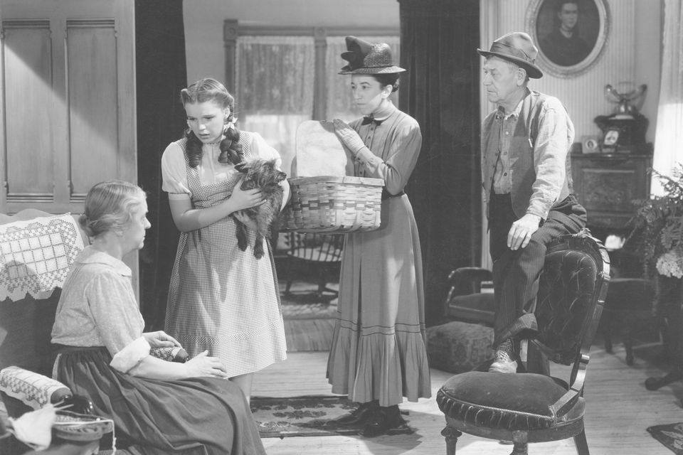 Clara Blandick, Judy Garland, Margaret Hamilton and Charley Grapewin in the 'The Wizard of Oz', 1939. Photo: Getty